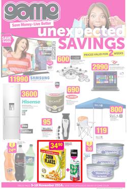 Game : Unexpected Savings (5 Nov - 18 Nov 2014), page 1