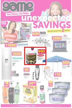 Game : Unexpected Savings (5 Nov - 18 Nov 2014), page 1
