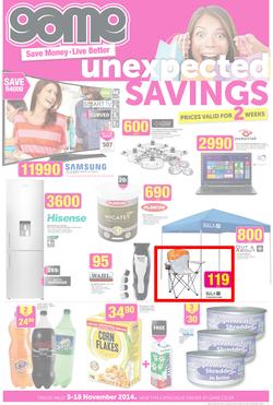 Game : Unexpected Savings (5 Nov - 18 Nov 2014), page 1