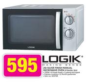 Logik 20Ltr Silver Finish Manual Microwave Oven P70H20L SEA