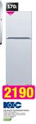 KIC 170Ltr White Top Freezer Fridge