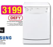 Defy 12 Place White Dishwasher DDW173