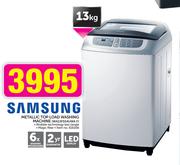 Samsung 13kg Metallic Top Load Washing Machine WA13F5S4UWA F