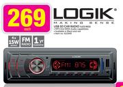 Logik USB SD Car Radio(U23 Red)-Each