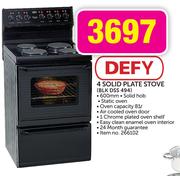 Defy 4 Solid Plate Stove BLK DSS 494
