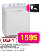 Defy 8kg Twin Tub Washing Machine(DTT166)