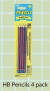 HB Pencil-4 Pack