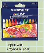 Triplus Wax Crayons-12 Pack