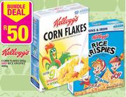 Kellogg's Corn Flakes-500gm and Rice Krispies-400gm