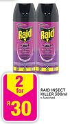 Raid Insect Killer Assorted-2 x 300ml