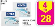 Nivea Soap Assorted-4 x 100g