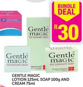 Gentle Magic Lotion 125ml, Soap-100g And Cream-75ml