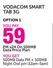 Vodacom Smart Tab 3G-On 500MB