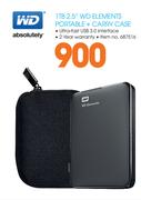 WD Elements 1TB 2.5" Portable + Carry Case