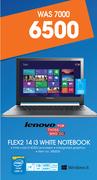 Lenovo Flex2 14 i3 White Notebook