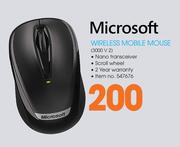 Microsoft Wireless Mobile Mouse 3000 V 2