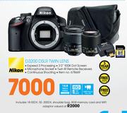Nikon D3200 DSLR Twin Lens
