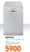 Smeg 12 Place Silver Dishwasher LVS65SSA