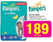 Pampers-Active Baby-Per Pack
