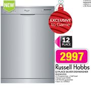 Russell Hobbs 12 Place Silver Dishwasher-RHDW12DS