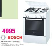Bosch 4 Burner White Gas Cooker-HGG223122Z