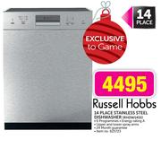 Russell Hobbs 14 Place White Dishwasher-RHDW14SS