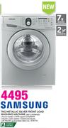 Samsung 7kg Metallic Silver Front Load Washing Machine WF 1702W5S