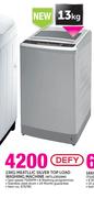 Defy 13kg Metallic Silver Top Load Washing Machine WTL13019M