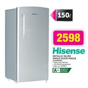 Hisense 150Ltr Metallic Silver Single Door Fridge H200RME