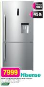 Hisense 458Ltr Bottom Freezer Fridge Inox H610BI WD 