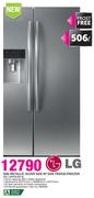 LG 506Ltr Metallic Silver Side By Side Fridge/Freezer GC 207GLQV A