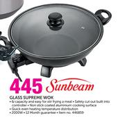 Sunbeam Glass Supreme Wok