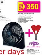 Logik 40cm Plastic Floor Fan 