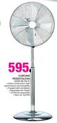 Logik Chrome Pedestal Fan-HVFS 40 TX1 F