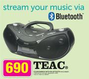 Teac CD Boombox With Bluetooth(PCD 995BT)