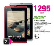 Acer 7" WiFi Tablet Each