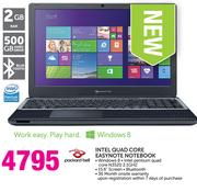 Packard Bell Intel Quad Core Easynote Notebook