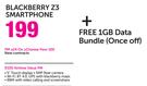 Blackberry Z3-Smartphone-On uChoose Flexi 100