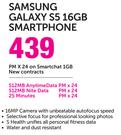 Samsung Galaxy S5 16GB Smartphone-On SmartChat 1GB