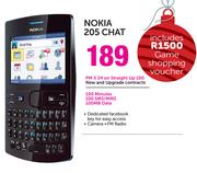 Nokia 205-Chat-On Straight Up 100