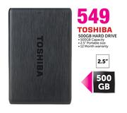 Toshiba 500GB Hard Drive