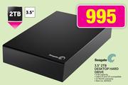Seagate 3.5" 2TB Desktop Hard Drive