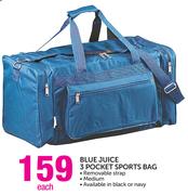 Blue Juice 3 Pocket Sports Bag-Each