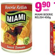 Miami Boerie Relish-450g Each