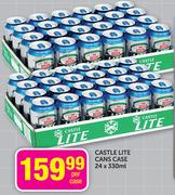 Castle Lite Cans Case-24x330ml Per Case