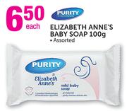 Purity Elizabeth Anne's Baby Soap Assorted-100g Each