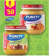 Purity 2nd Foods Assorted-8x125ml