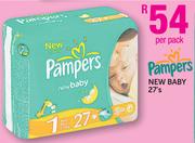 Pampers New-Baby-27's Per Pack