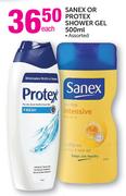 Sanex Or Protex Shower Gel Assorted-500ml Each