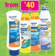 Equate Sunscreen Range Each